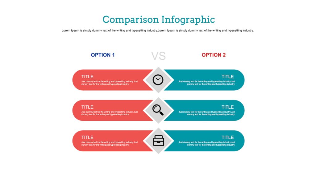 free comparison infographic template design